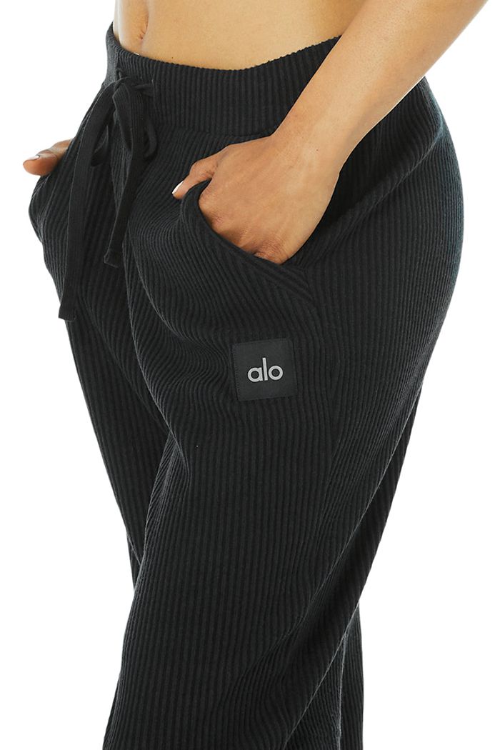 Black Alo Yoga Muse Sweat Women's Pants | 18462JWOT