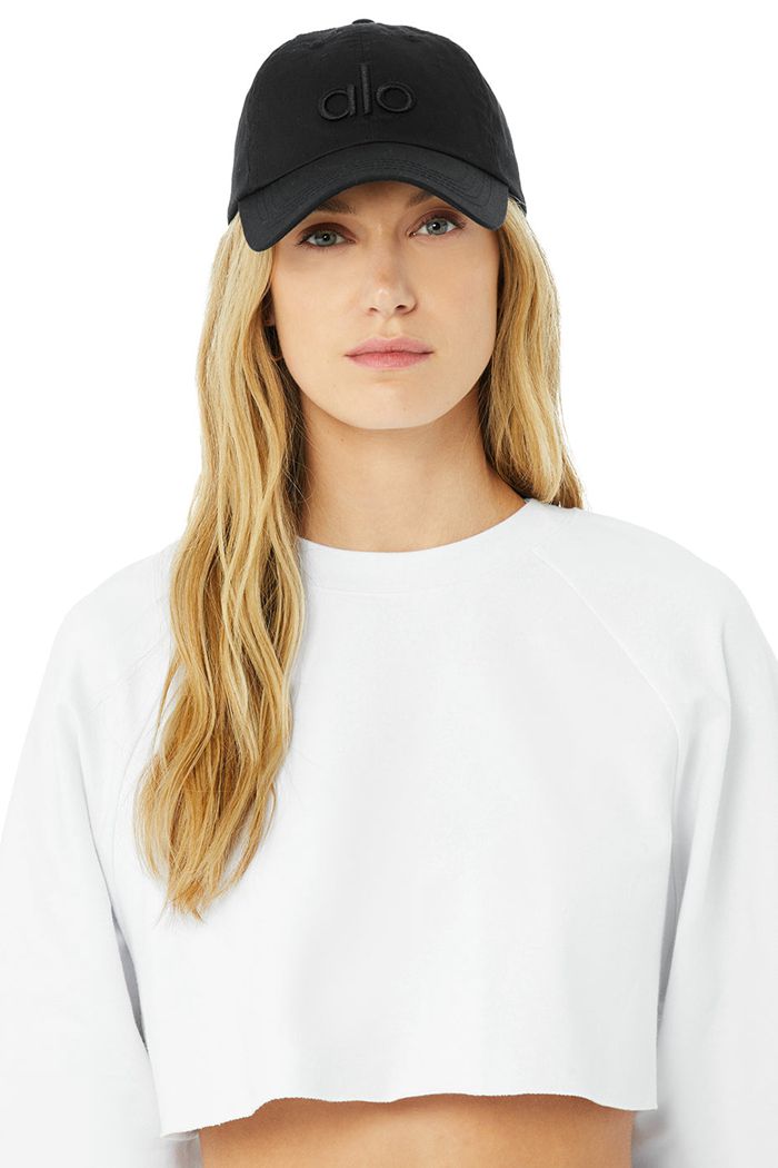 Black Alo Yoga Off-Duty Women's Cap | 86102TUYZ