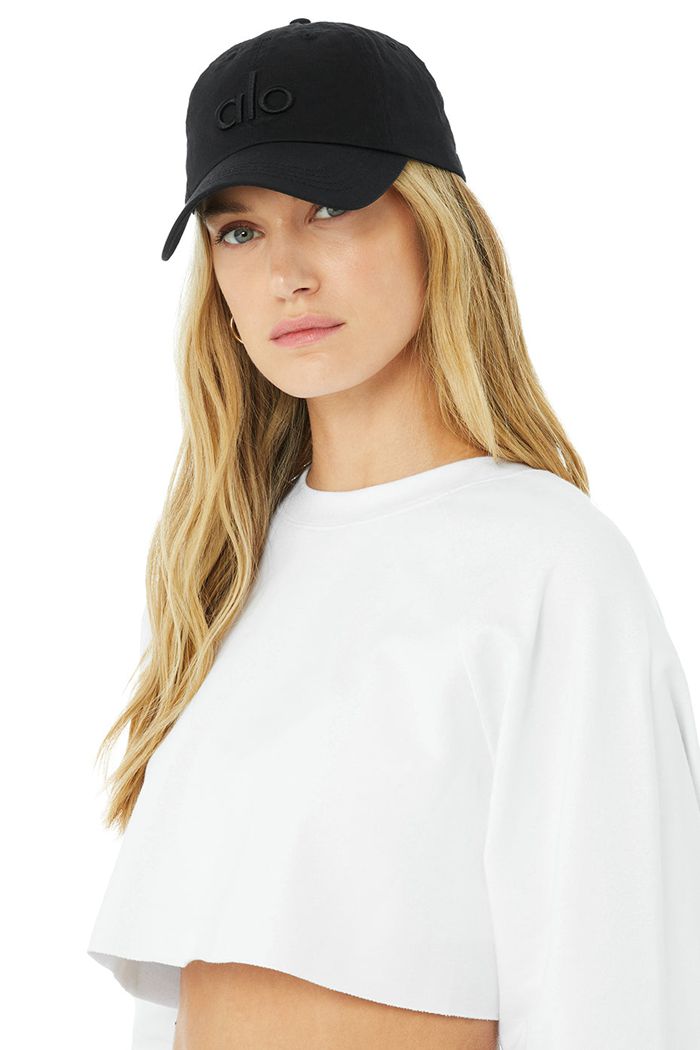 Black Alo Yoga Off-Duty Women's Cap | 86102TUYZ