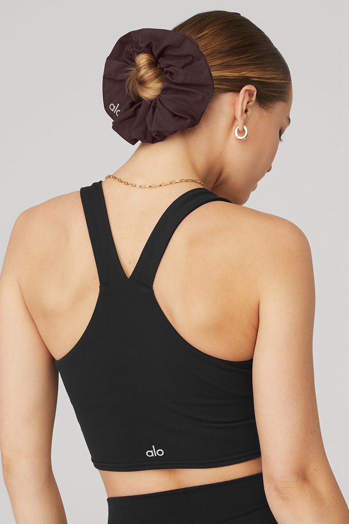 Black Alo Yoga Oversized Women's Scrunchie | 42708ODTJ