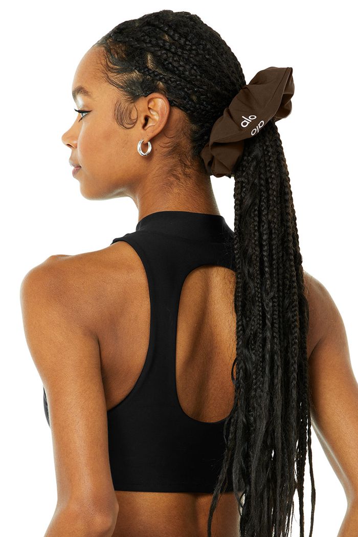 Black Alo Yoga Oversized Women's Scrunchie | 43816BTQY