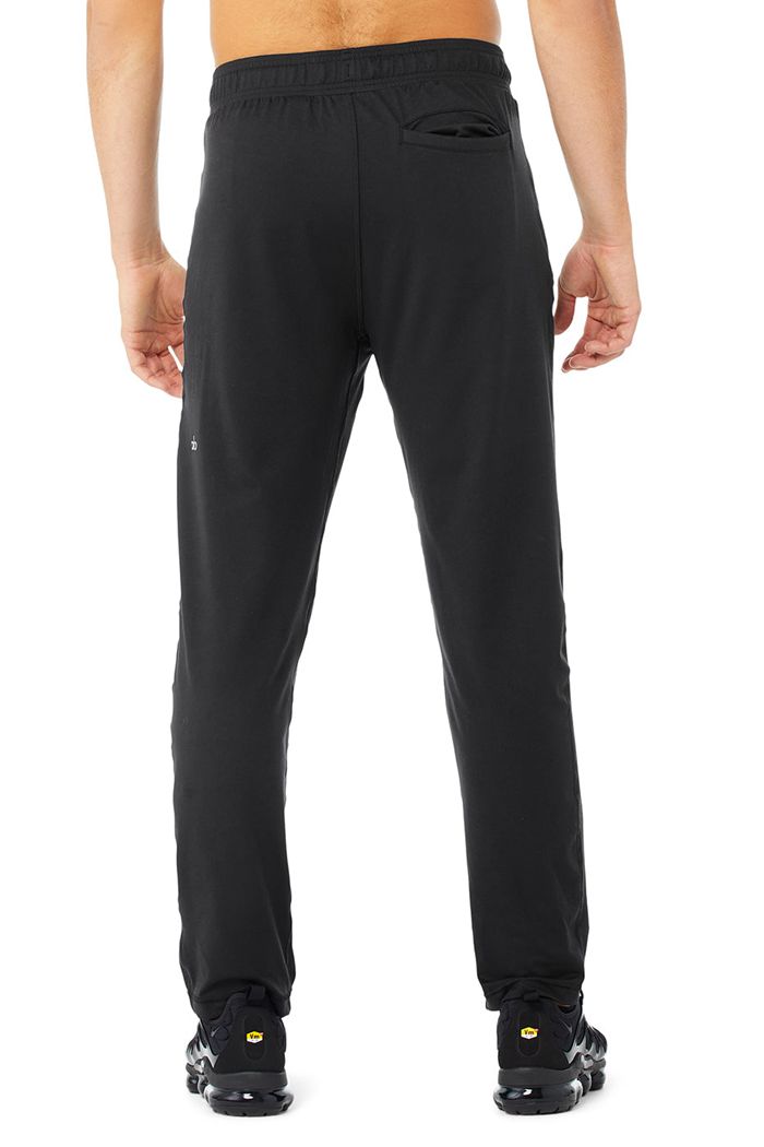 Black Alo Yoga Renew Lounge Men's Pants | 17648TLFB