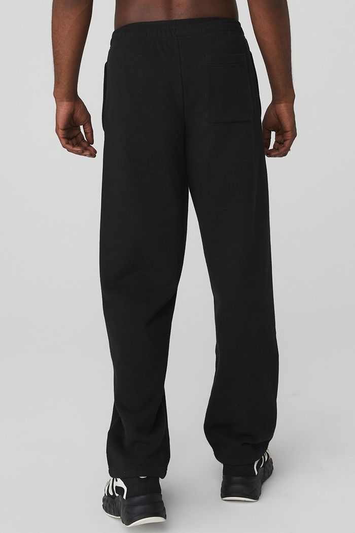 Black Alo Yoga Renown Sweat Men's Pants | 10739ZGQR