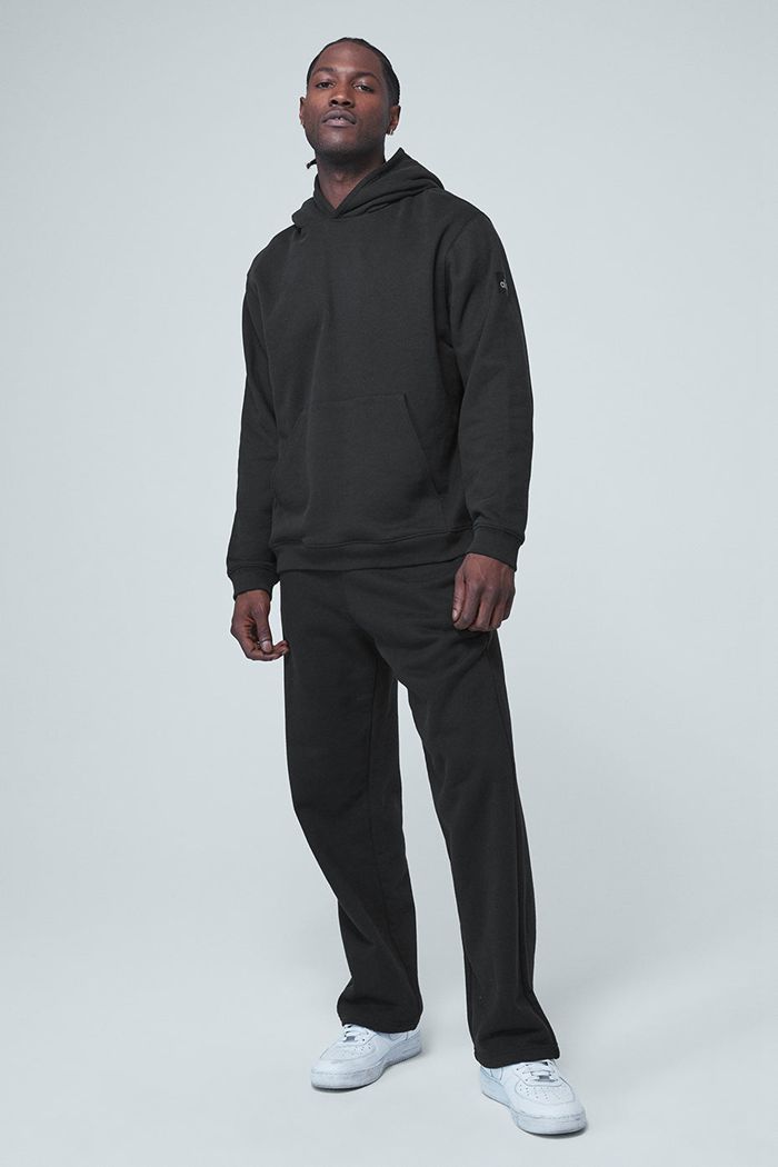 Black Alo Yoga Renown Sweat Men's Pants | 10739ZGQR