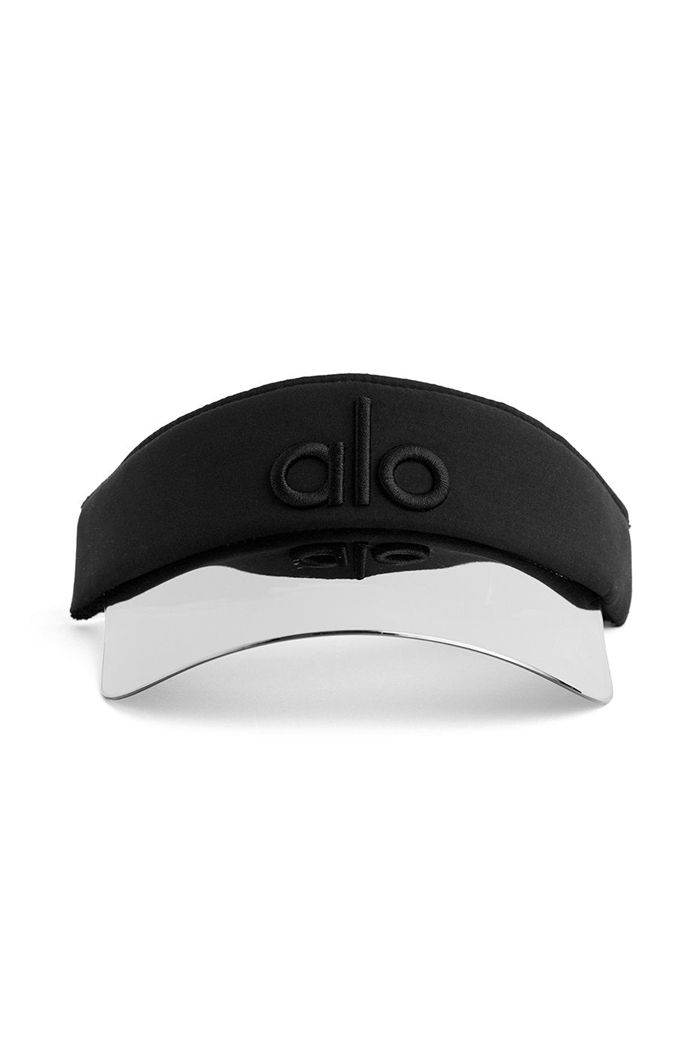 Black Alo Yoga Solar Women's Visor | 60859OFAW