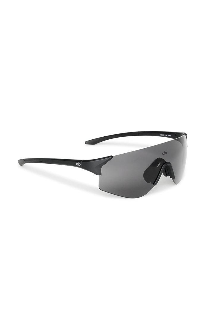 Black Alo Yoga Speed Women's Sunglasses | 35496PJRT