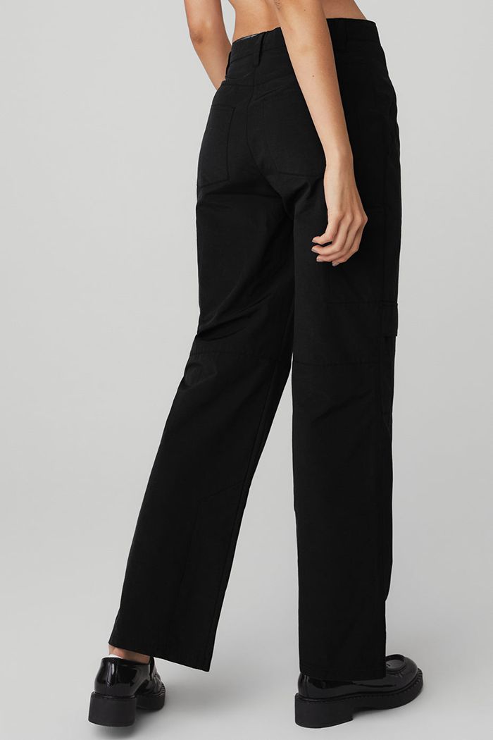 Black Alo Yoga The Edge Women's Trousers | 14736JEWR