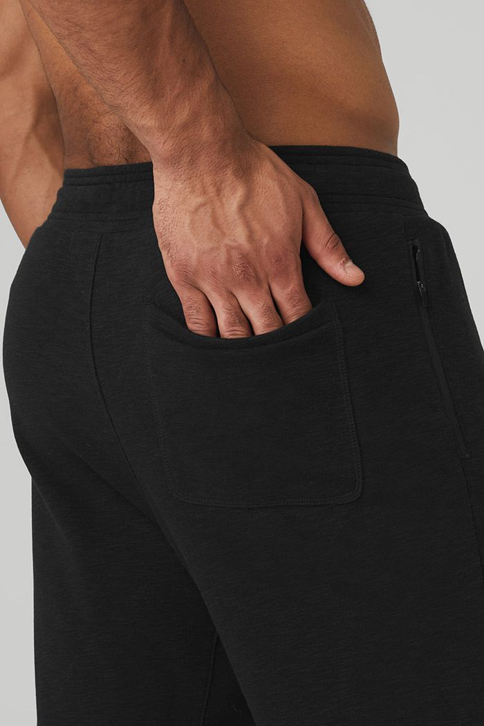 Black Alo Yoga The Qualifier Men's Pants | 25893HGRY