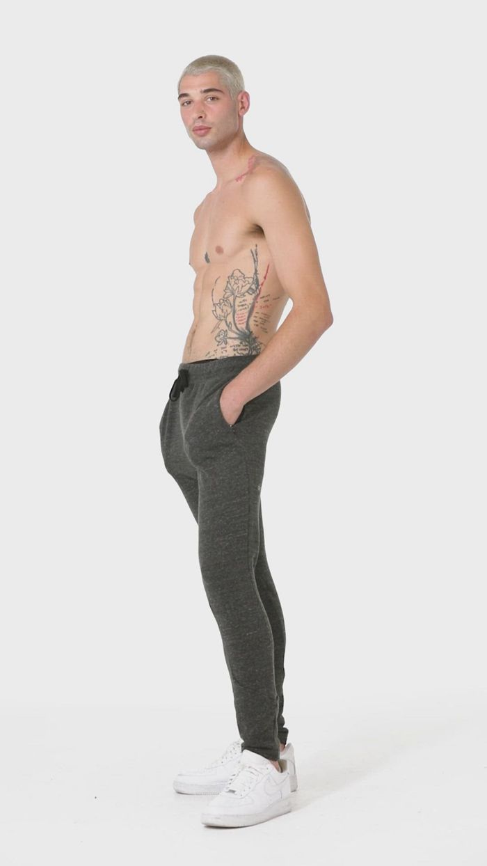 Black Alo Yoga The Triumph Sweat Men's Pants | 32918HCBV