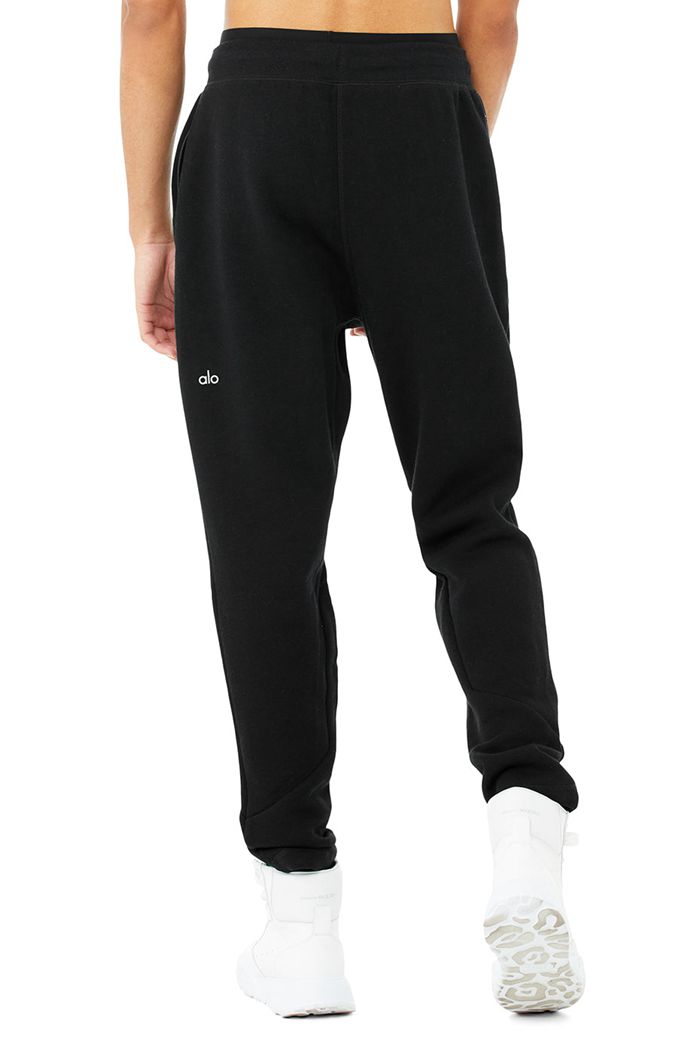 Black Alo Yoga The Triumph Sweat Men's Pants | 76418IWNQ