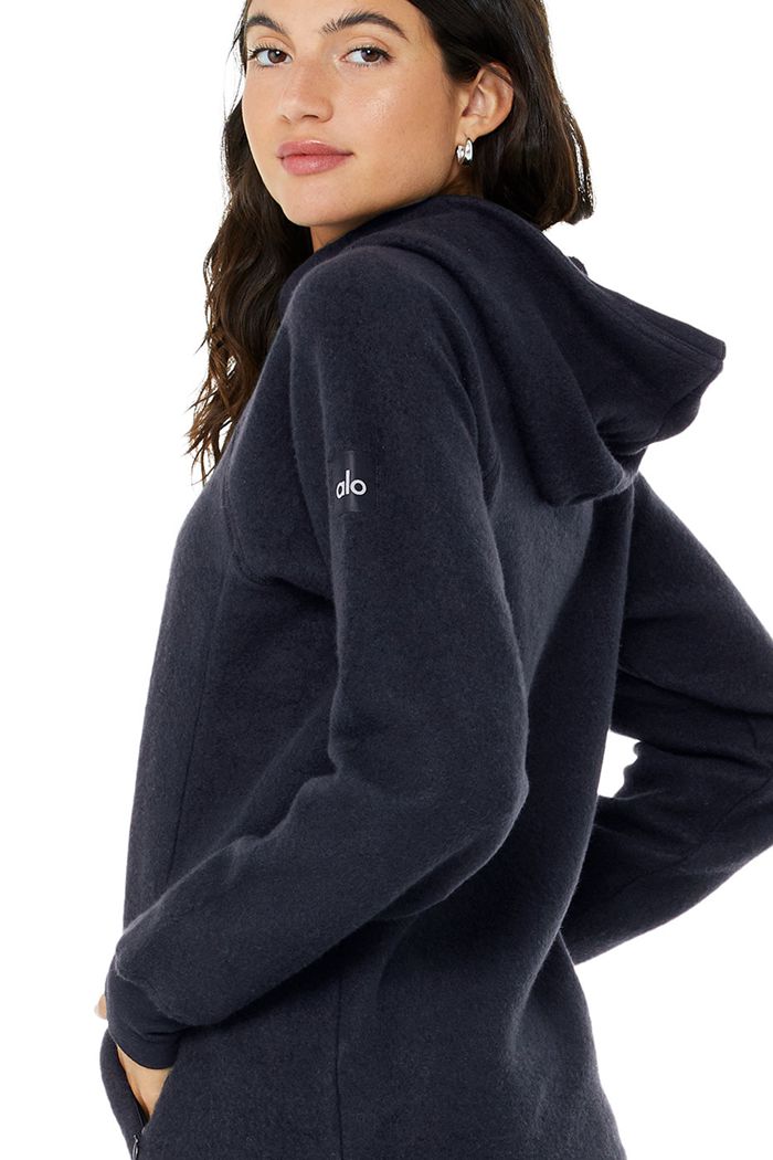 Black Alo Yoga The Triumph Women's Hoodie | 56341USJR