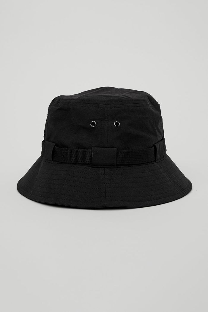 Black Alo Yoga Undeniable Bucket Women's Hats | 08274BOVA