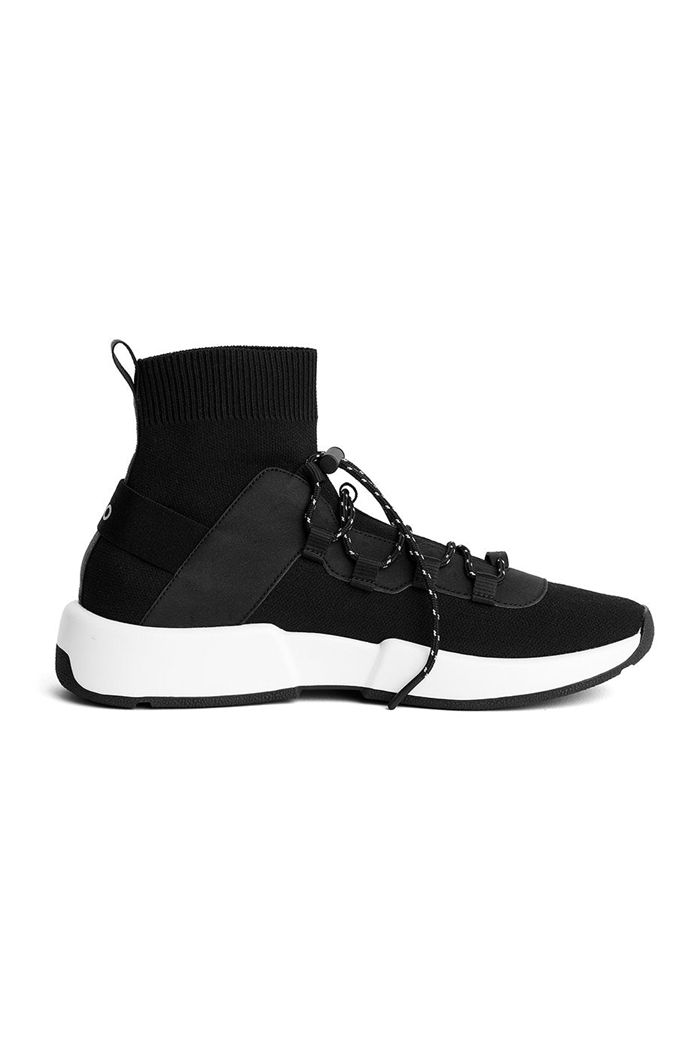 Black Alo Yoga Wanderer Sneaker Women's Shoes | 19702SUKB