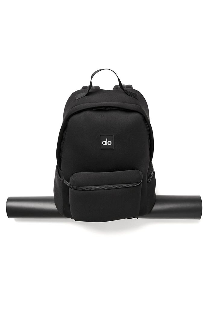 Black Silver Alo Yoga Stow Back Men's Bags | 67459MPAR