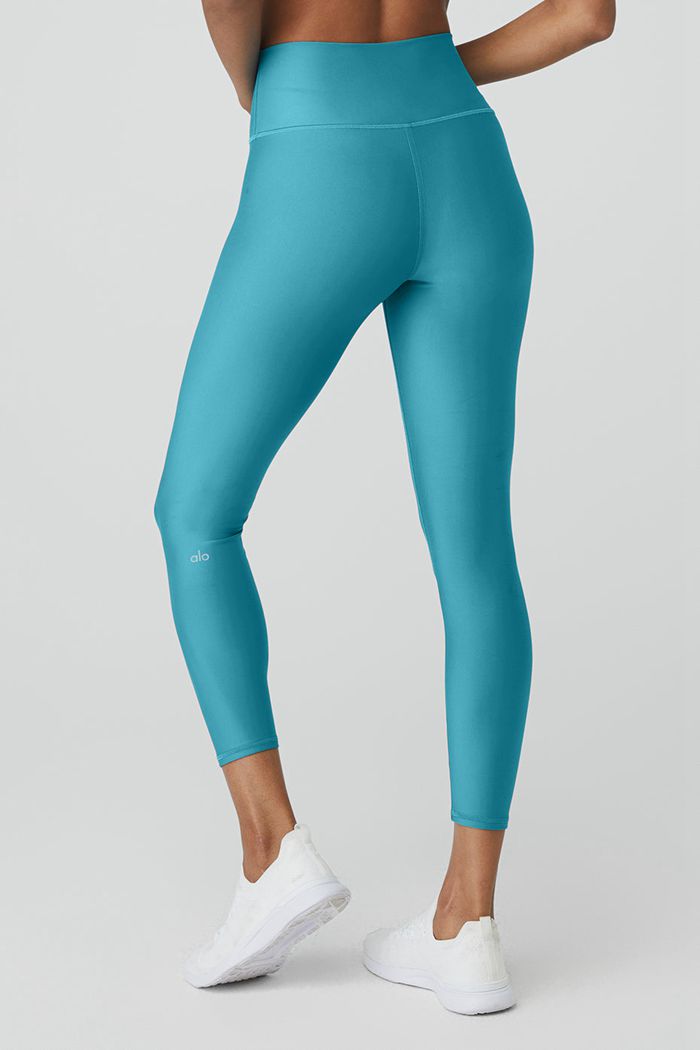 Blue Alo Yoga 7/8 High-Waist Airlift Women's Leggings | 67140UWPH