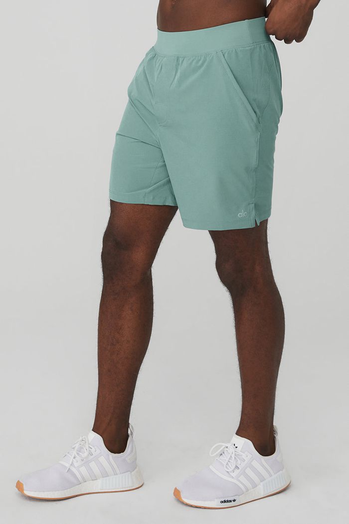 Blue Alo Yoga 7'' Repetition Men's Short | 17983PXKC