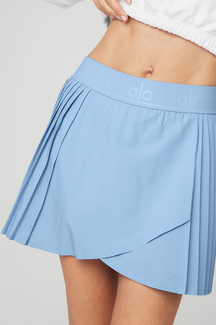 Blue Alo Yoga Aces Tennis Women's Skirts | 31549EIAS