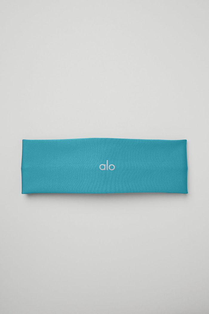 Blue Alo Yoga Airlift Women's Headband | 18349SFIQ