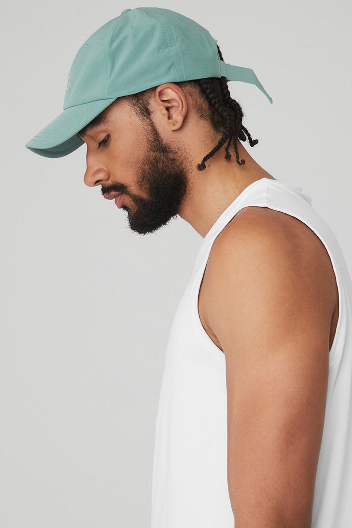 Blue Alo Yoga Performance Off-Duty Men's Cap | 24876FNQI