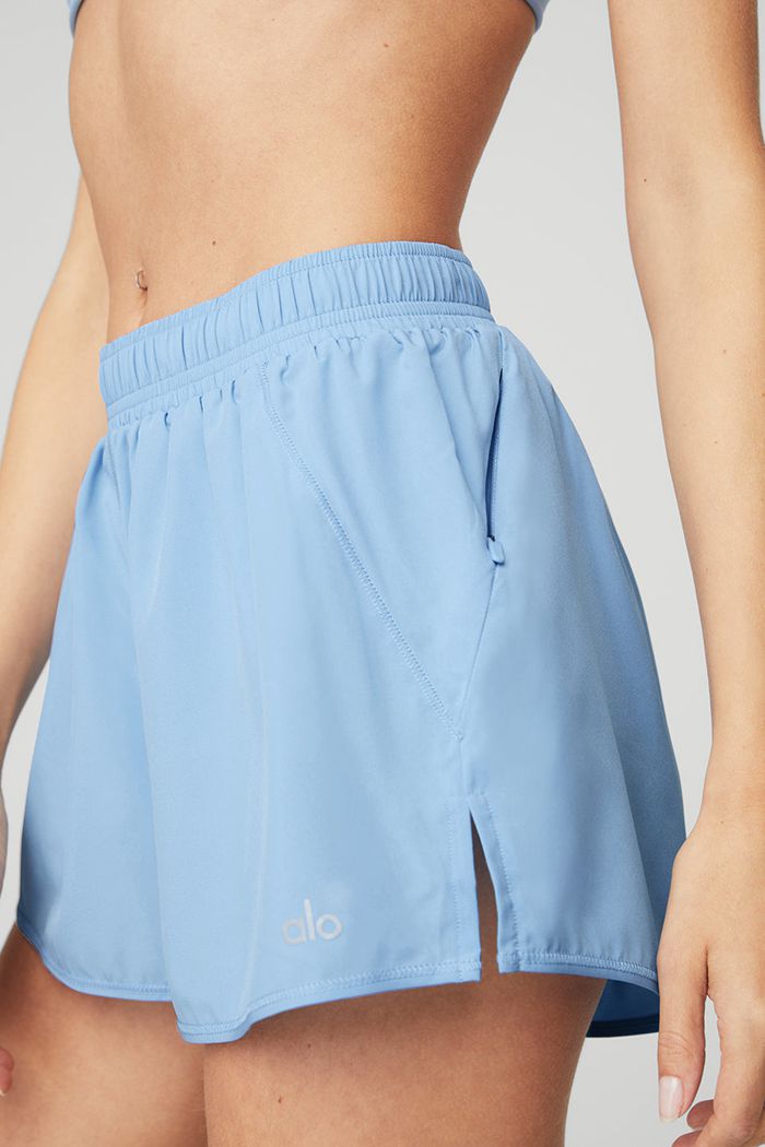 Blue Alo Yoga Stride Women's Short | 63827VWXH