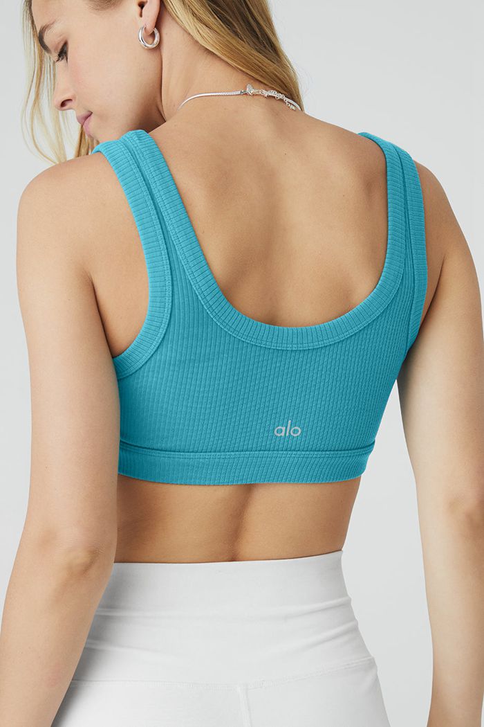 Blue Alo Yoga Wellness Women's Bras | 18726FHZT