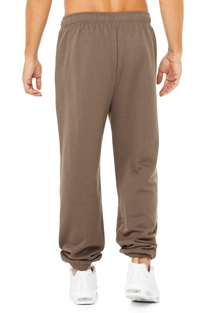 Brown Alo Yoga Accolade Sweat Men's Pants | 37925RBUX