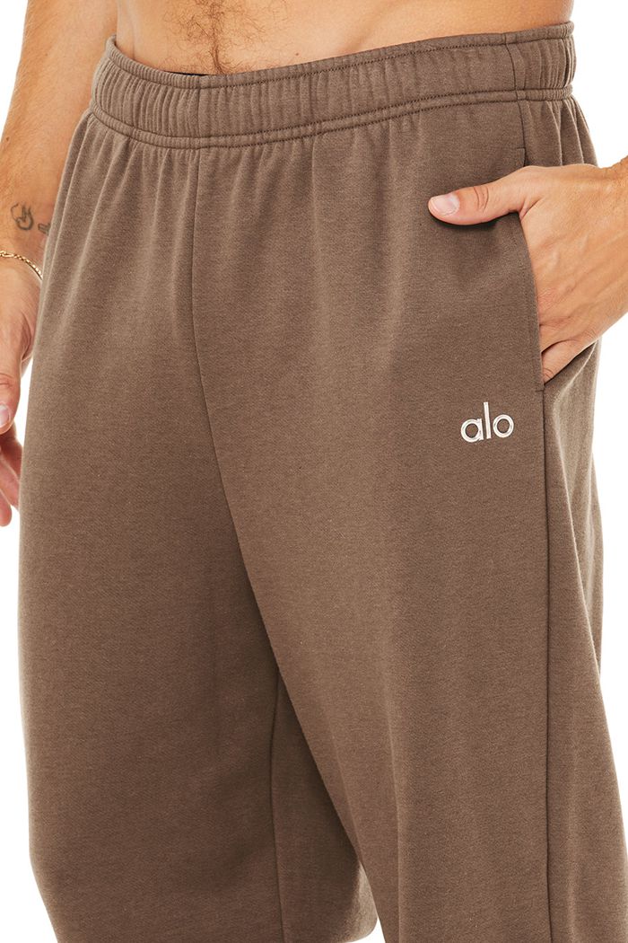 Brown Alo Yoga Accolade Sweat Men's Pants | 37925RBUX