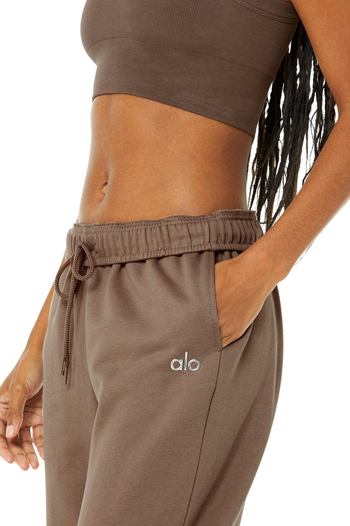 Brown Alo Yoga Accolade Sweat Women's Pants | 15308MAKH