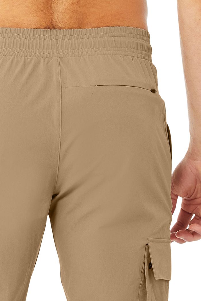 Brown Alo Yoga Cargo Division Field Men's Pants | 03584DEPG