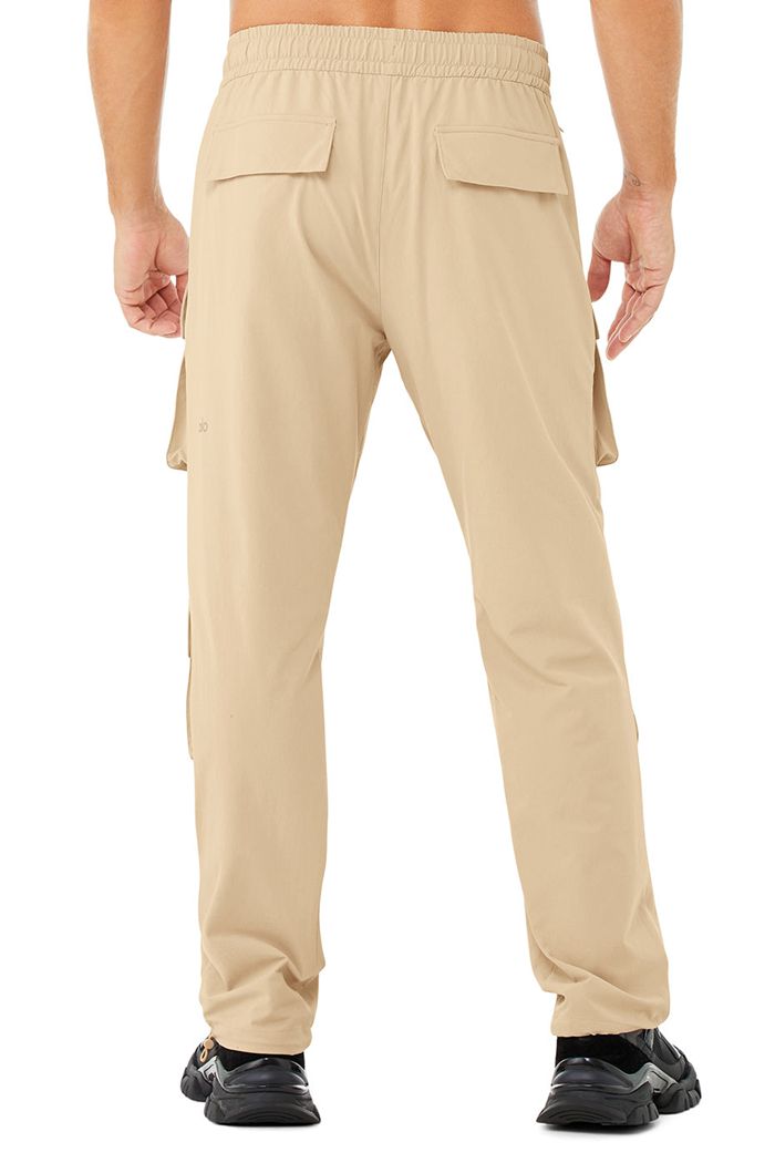 Brown Alo Yoga Cargo Venture Men's Pants | 30167ZGLC