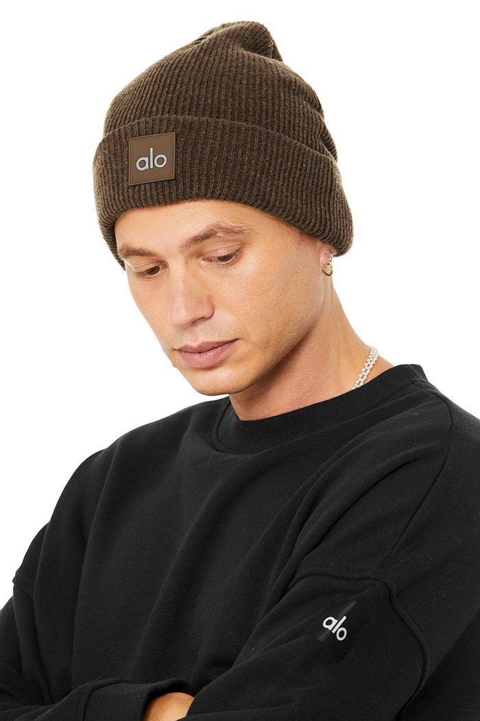 Brown Alo Yoga Everyday Women's Beanie | 70125ZNEH