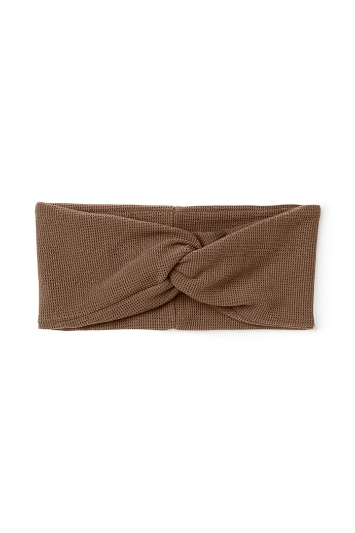 Brown Alo Yoga Micro Waffle Women\'s Headband | 75418UNRB