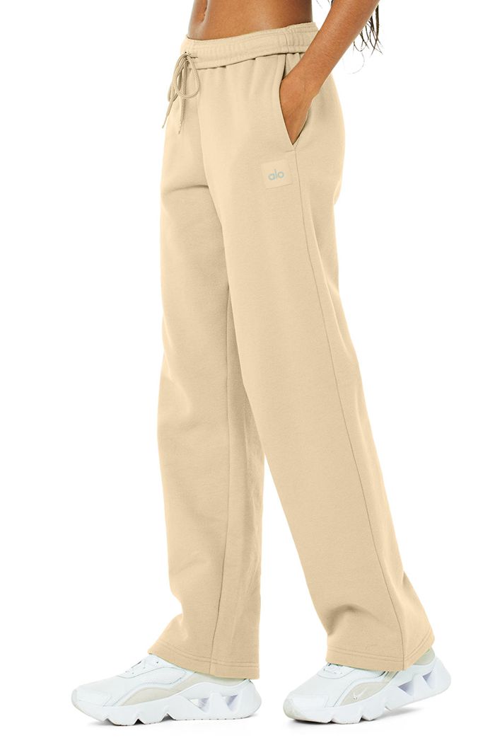 Brown Alo Yoga Renown Sweat Women's Pants | 31728YPNV