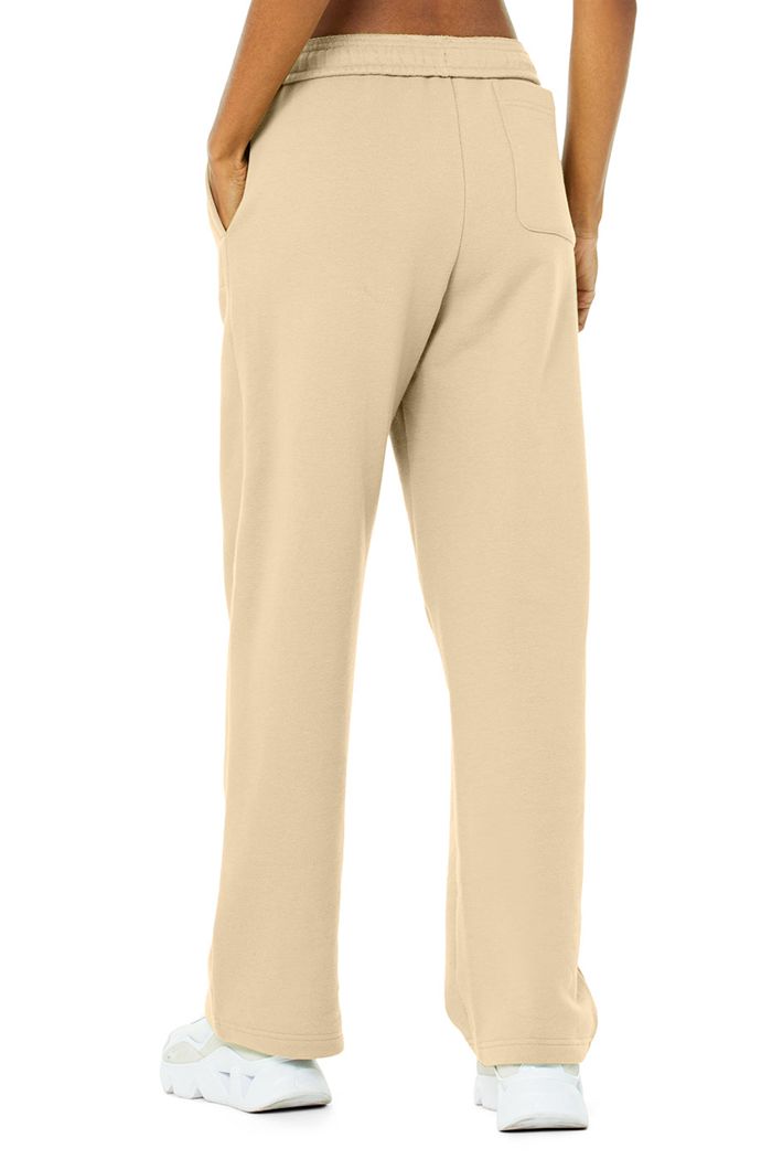 Brown Alo Yoga Renown Sweat Women's Pants | 31728YPNV