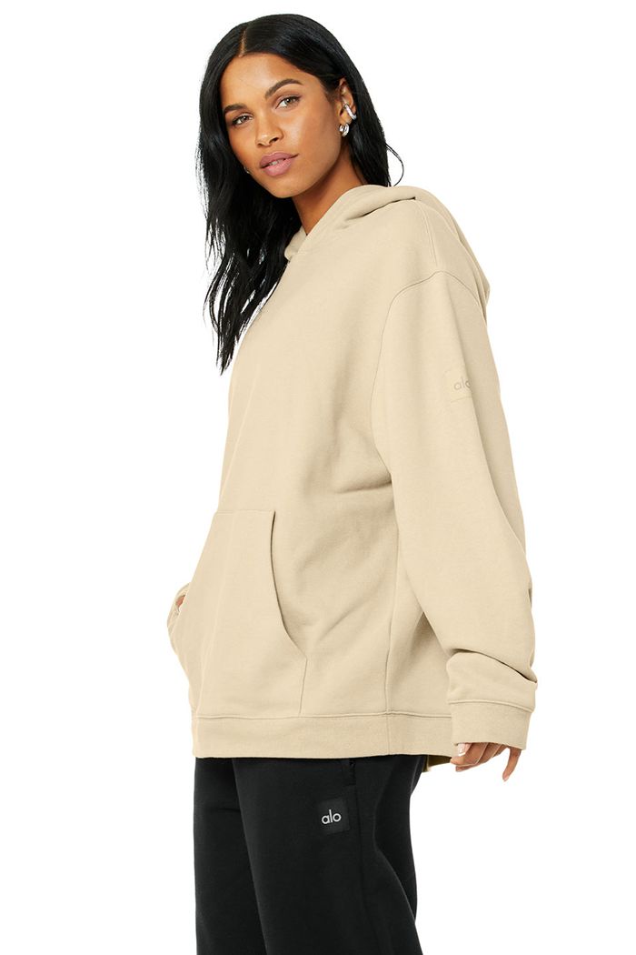 Brown Alo Yoga Renown Women's Hoodie | 69871FKAR