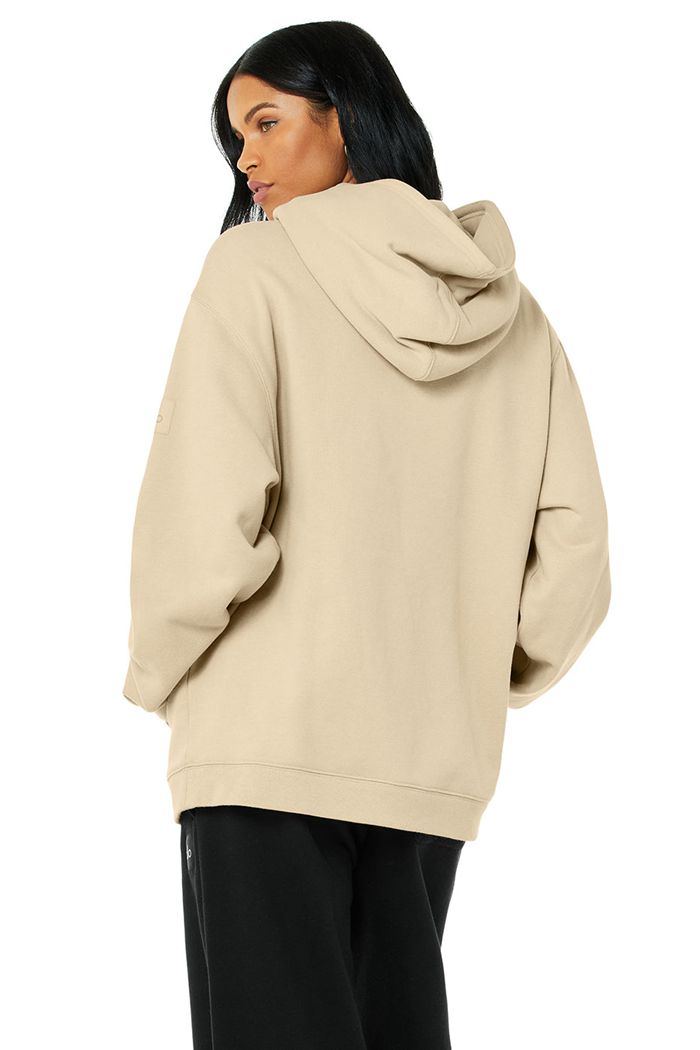 Brown Alo Yoga Renown Women's Hoodie | 69871FKAR