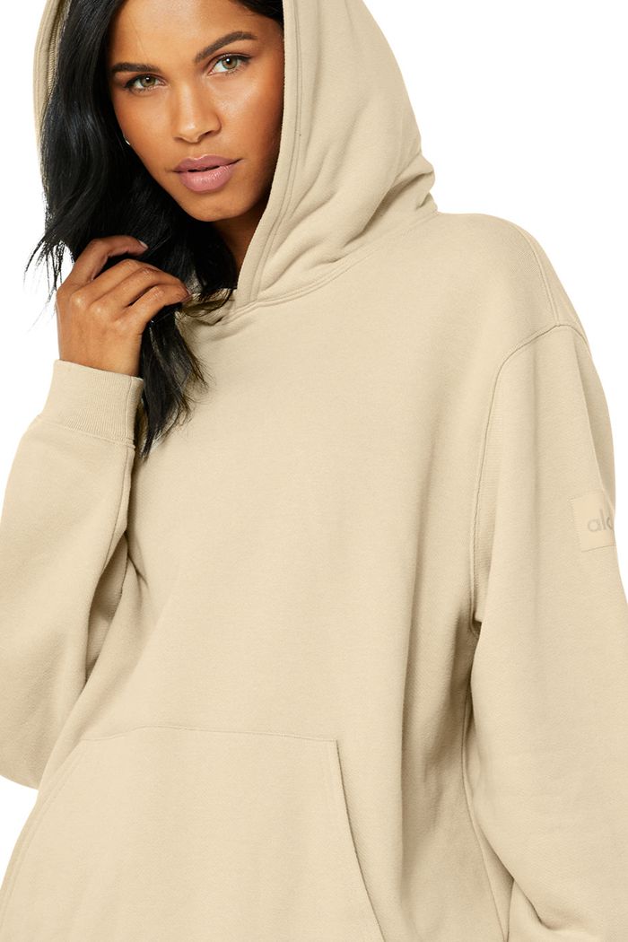 Brown Alo Yoga Renown Women's Hoodie | 69871FKAR