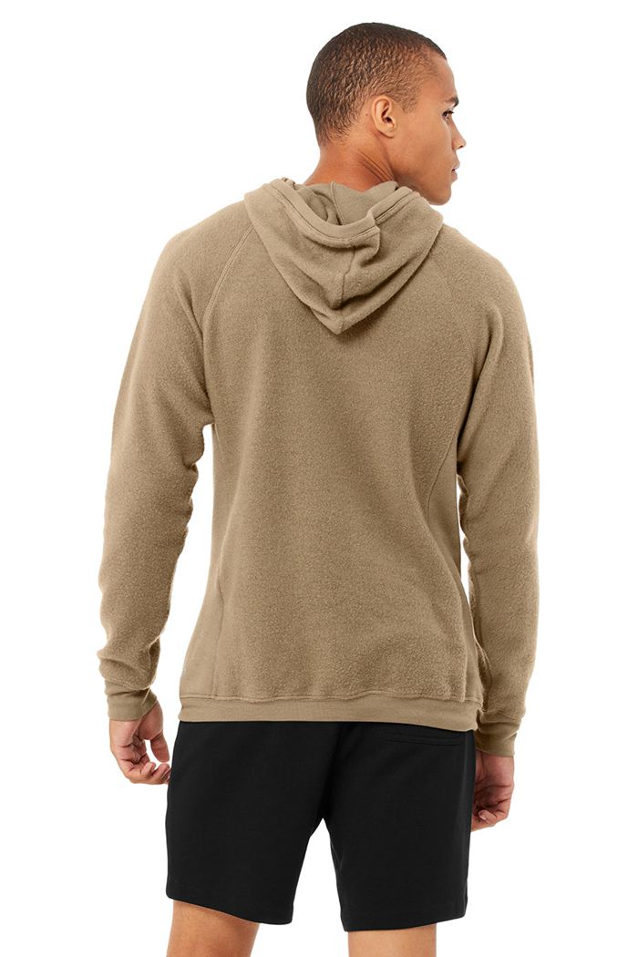 Brown Alo Yoga The Triumph Men's Hoodie | 69358REYP