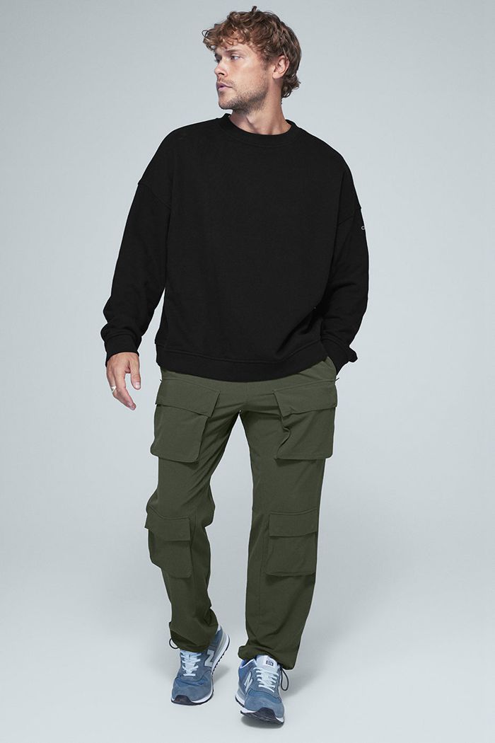 Dark Green Alo Yoga Cargo Venture Men's Pants | 87912SRED