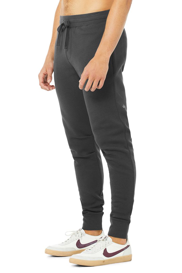 Dark Grey Alo Yoga Baseline Sweat Men's Pants | 76431GVJS