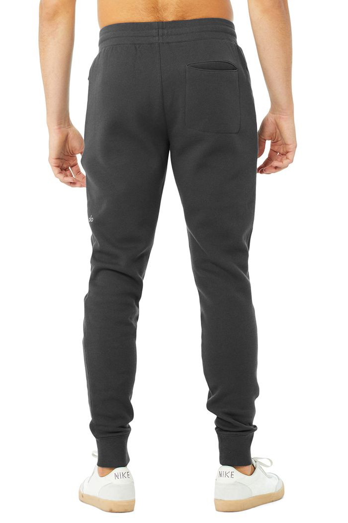 Dark Grey Alo Yoga Baseline Sweat Men's Pants | 76431GVJS