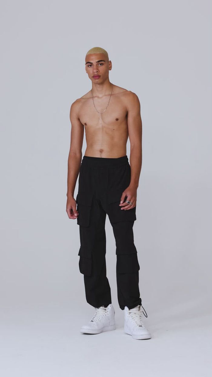 Dark Grey Alo Yoga Cargo Venture Men's Pants | 71648DRKG