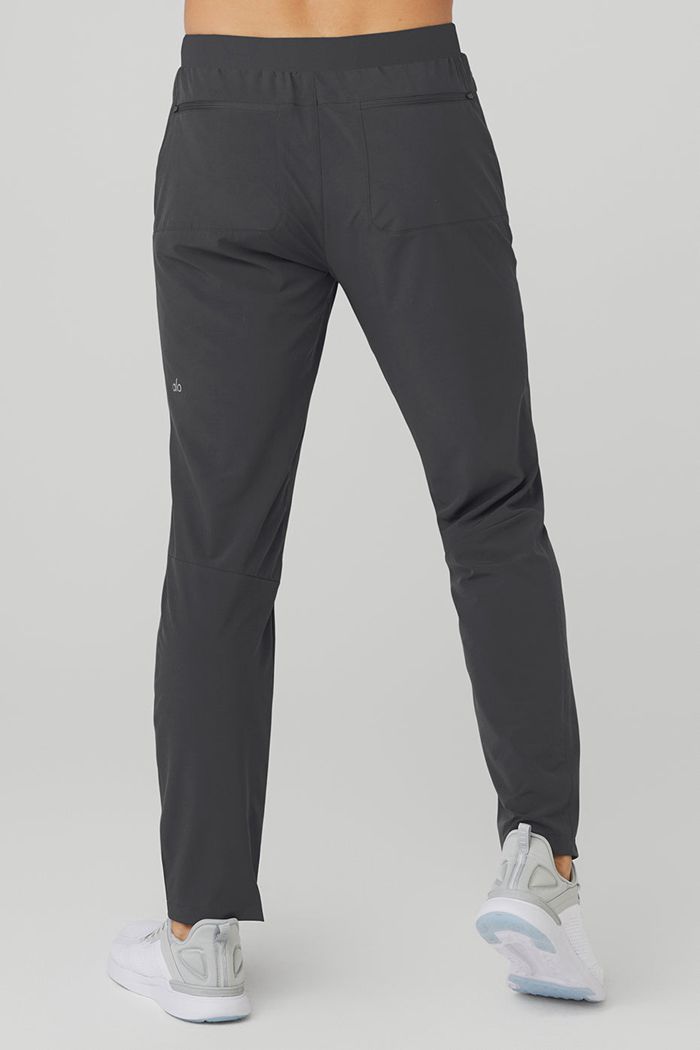 Dark Grey Alo Yoga Rival Men's Pants | 38067GZPJ