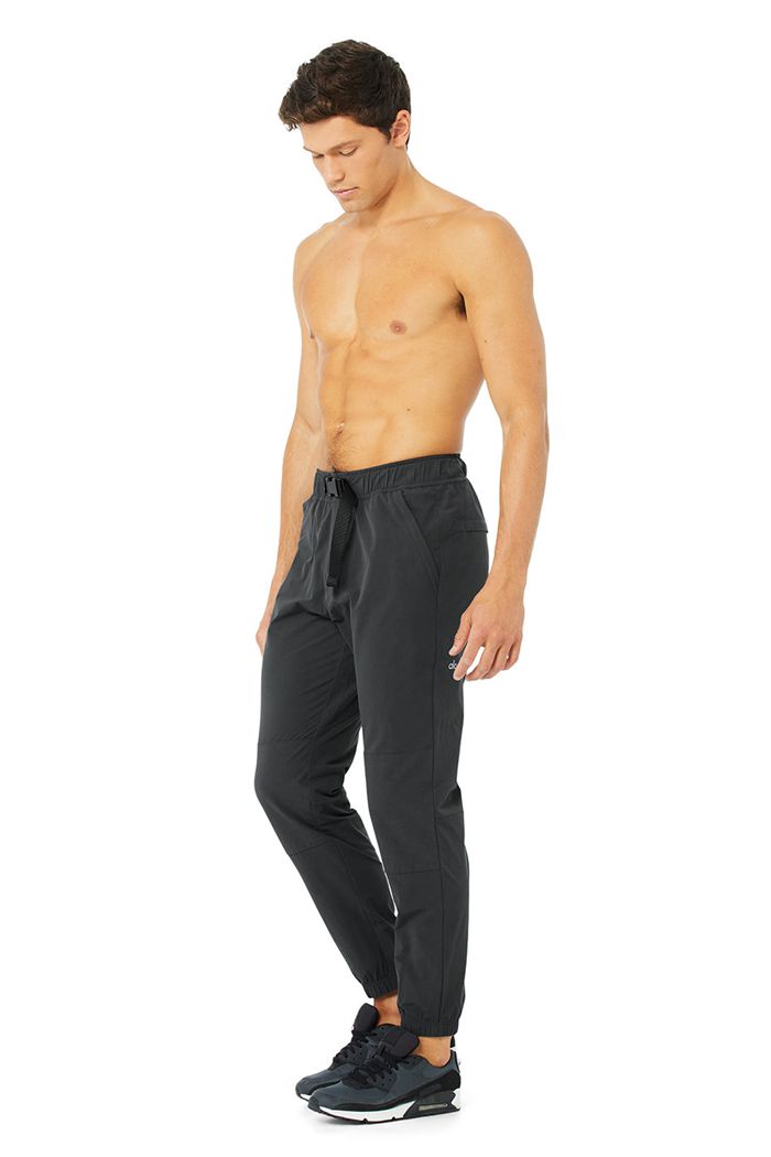 Dark Grey Alo Yoga Talus Tech Men's Pants | 69185JUEV