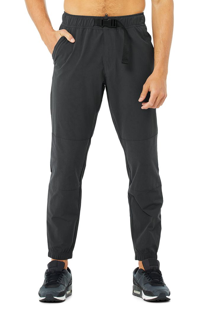 Dark Grey Alo Yoga Talus Tech Men\'s Pants | 69185JUEV