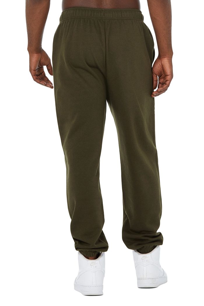 Dark Olive Alo Yoga Accolade Sweat Men's Pants | 23740VIMQ