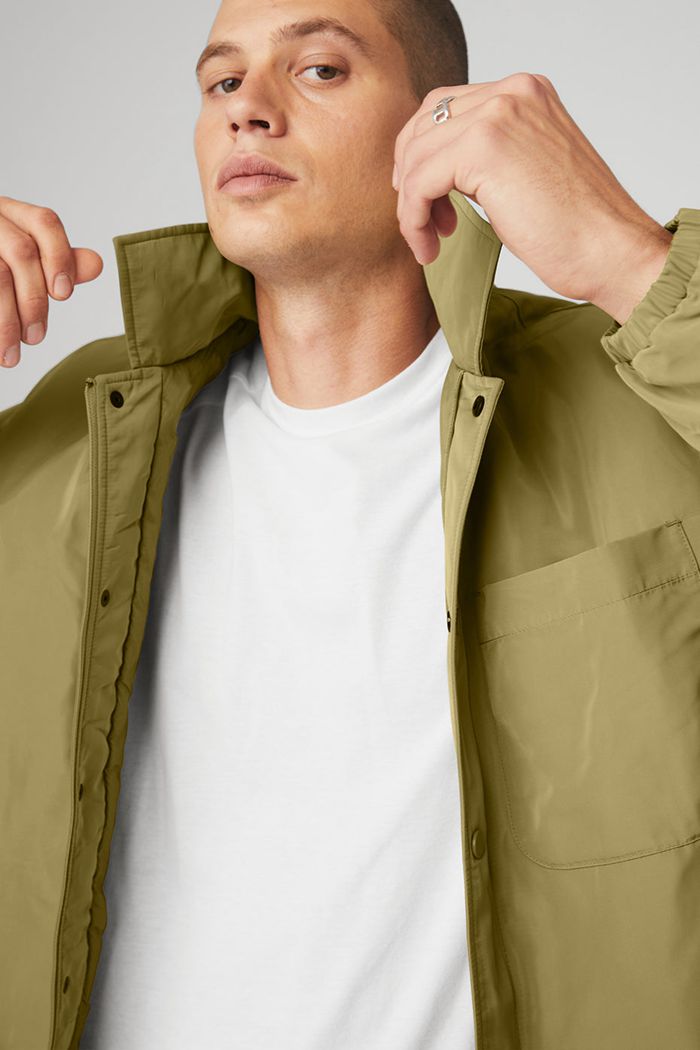 Green Alo Yoga Legend Men's Jackets | 05748SJVC