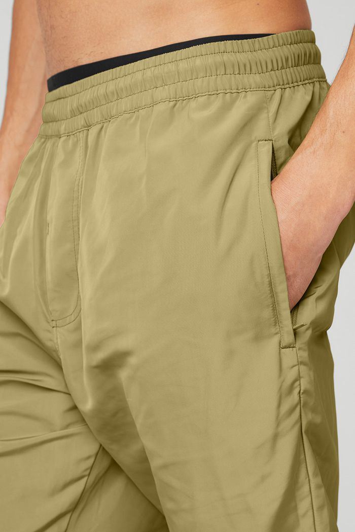 Green Alo Yoga Legend Snap Men's Pants | 24613GIKN