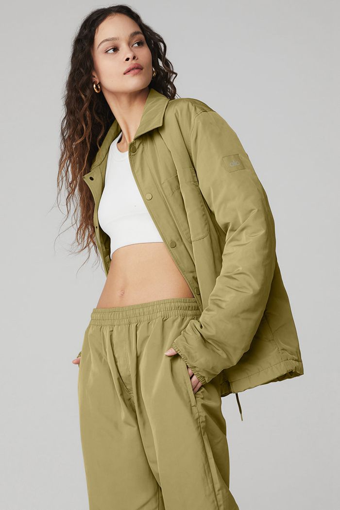 Green Alo Yoga Legend Women's Jackets | 19380RVKS