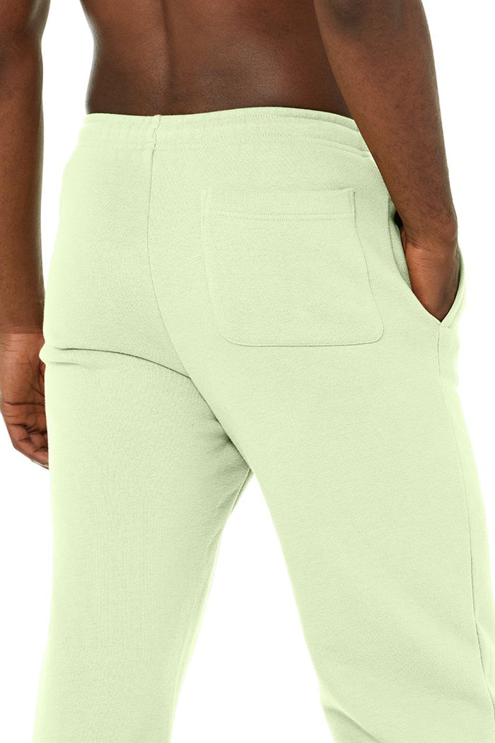 Green Alo Yoga Renown Sweat Men's Pants | 50491HGOY